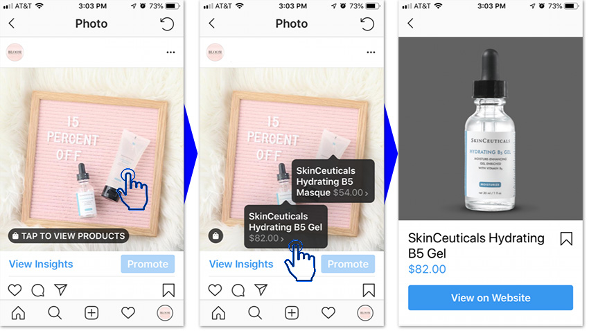 Instagram product tagging